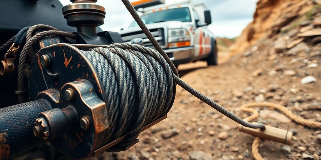 Winch-out service in DeSoto TX with a truck.