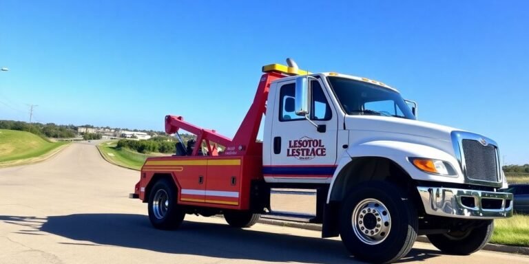 Light-duty tow truck ready for service in DeSoto, TX.